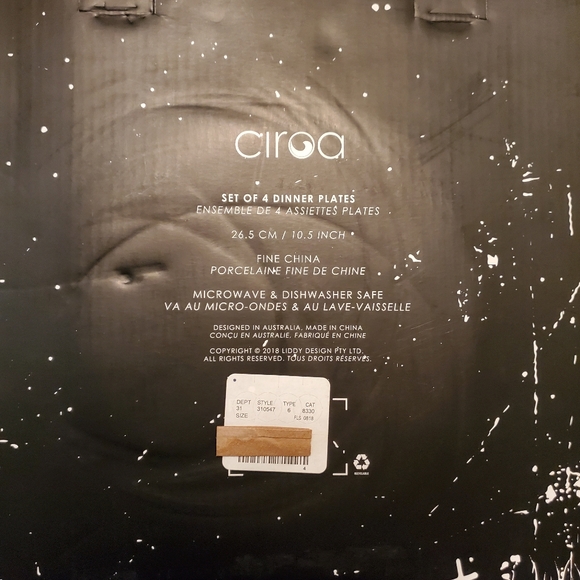 Ciroa Halloween Dinner Plates 4 pk - Picture 2 of 2